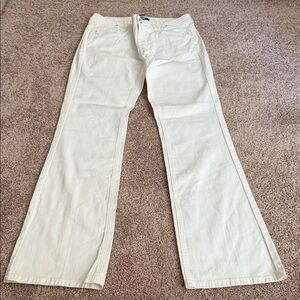 White black house market/Chic White Wide Leg Jeans